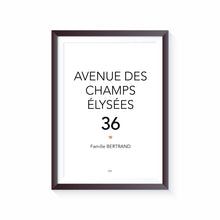 Charger l'image dans la galerie, Affiche Adresse Famille personnalisable