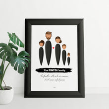Charger l'image dans la galerie, Affiche Personnages Famille personnalisable