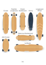 Charger l'image dans la galerie, Affiche Skateboard Famille Personnalisable