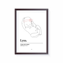 Charger l'image dans la galerie, Affiche Bébé Bandeau Couché