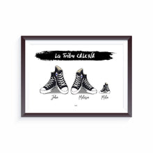 Charger l'image dans la galerie, Affiche Basket Famille Personnalisée Converse