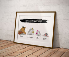 Charger l'image dans la galerie, Affiche Basket Famille Personnalisée Mix