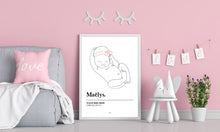 Charger l'image dans la galerie, Affiche Bébé Bandeau Couché