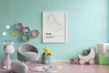 Charger l&#39;image dans la galerie, Affiche Bébé Bonnet Couché
