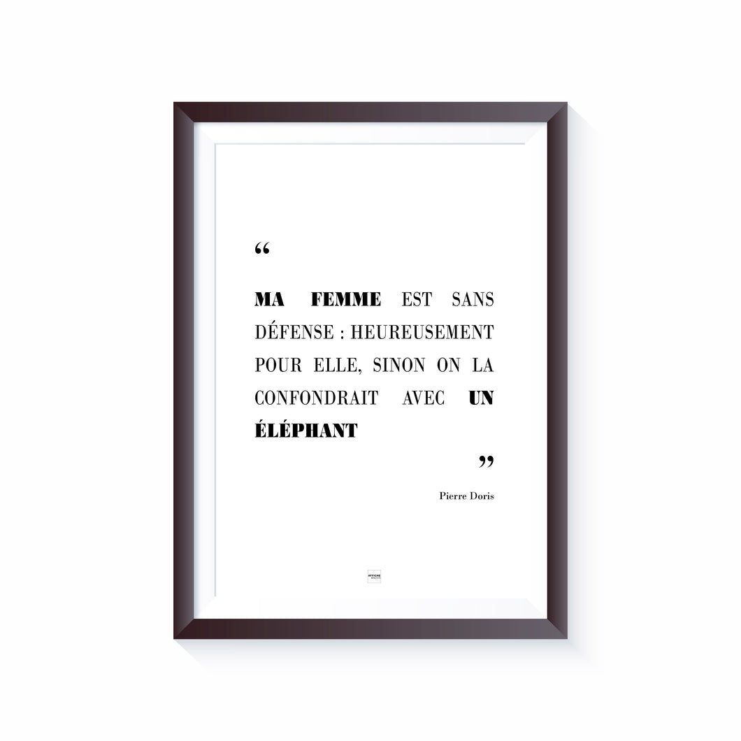 Affiche Citation Femme